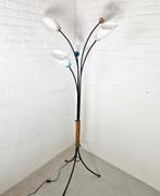 Vintage Tripod Spriet vloerlamp, 1960s, Ophalen, Gebruikt, -, Mid-century, vintage, roickabilly, tripod, vloerlamp, design