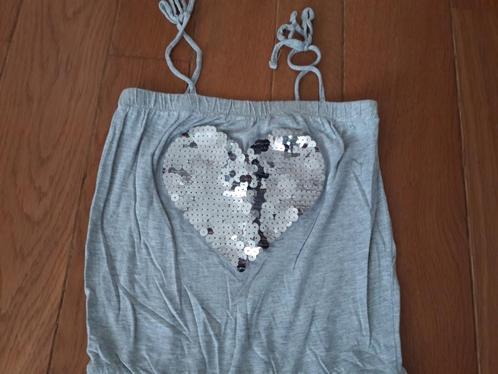 H&M 146 - 152 jumpsuit wrijf pailletten meisje broekpak, Kinderen en Baby's, Kinderkleding | Maat 146, Zo goed als nieuw, Meisje