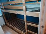 Houten Stapelbed  met 1 x matras, Huis en Inrichting, Slaapkamer | Bedden, Ophalen, Gebruikt, 90 cm, Eenpersoons