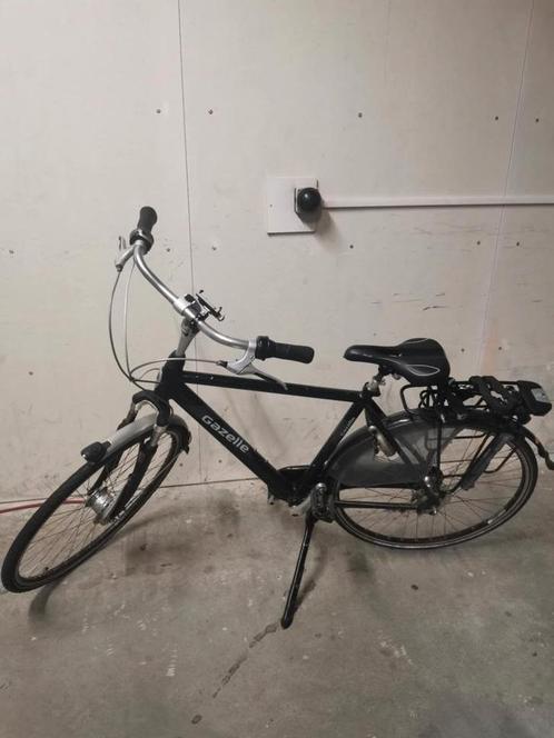 Gazelle Orange Plus black bicycle, Fietsen en Brommers, Fietsen | Heren | Herenfietsen, Gebruikt, Gazelle, 61 tot 65 cm, Versnellingen
