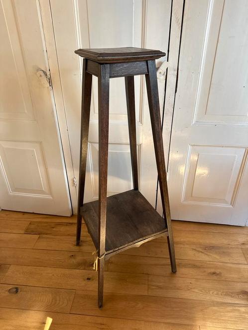 Antieke Plantentafel / Zuil, Huis en Inrichting, Woonaccessoires | Zuilen en Pilaren, Gebruikt, Ophalen