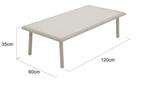 Tuintafel laag, Tuin en Terras, Tuintafels, Ophalen, Nieuw, Rechthoekig, Aluminium