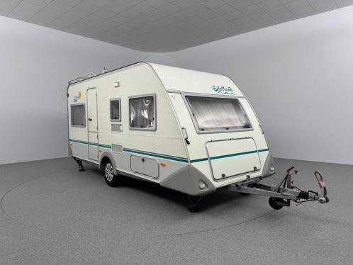 Eifelland Holiday 460 TU Sunshine Luifel Reservewiel, Caravans en Kamperen, Caravans, Bedrijf, Rondzit, Eifelland, Vast bed, 4 tot 5 meter