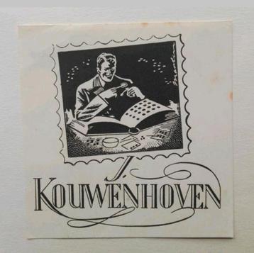 Exlibris J. Kouwenhoven (Martin Horwitz) (filatelie, man)