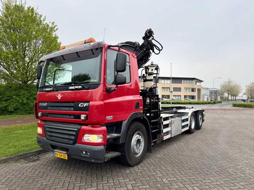 DAF - 85 CF 410 16 Tonmeter laadkraan - Container Vrachtwage, Auto's, Vrachtwagens, Bedrijf, DAF, Diesel, Euro 5, Origineel Nederlands