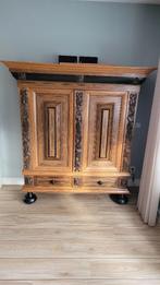 rankenkast eikenhout antieke kussenkast in zeer goede staat, Huis en Inrichting, Ophalen, Gebruikt, 150 tot 200 cm, Eikenhout