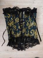 Blauwe Gothic Corset met Goud, Ophalen of Verzenden, Blauw, Body of Korset
