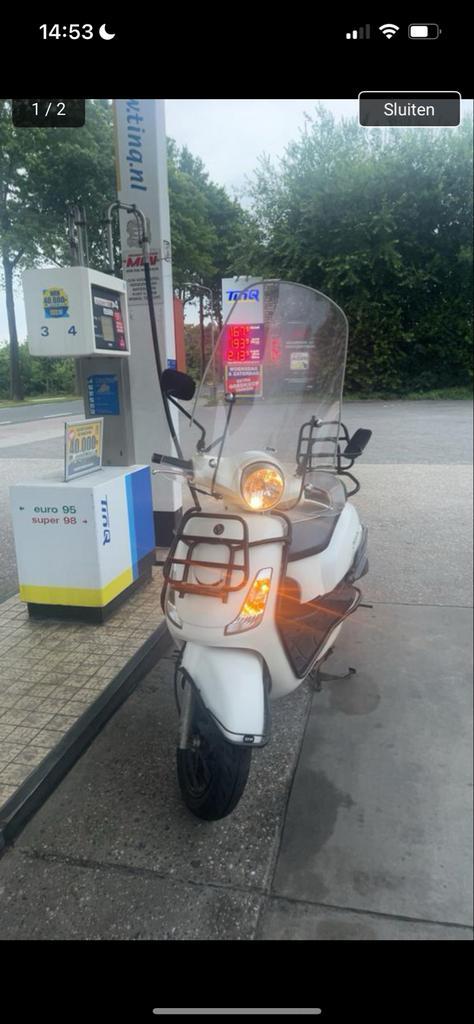 Sym Fiddle 2 - Blauw Kenteken, Fietsen en Brommers, Scooters | SYM, Gebruikt, Overige modellen, Maximaal 45 km/u, Benzine, Ophalen