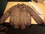 PME Legend Hudson Bomber Jacket - Bruine leren jas, Bruin, Maat 48/50 (M), Ophalen of Verzenden, Pme Legend