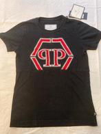 Philipp plein junior black and red top maat 128 8 jaar!, Gebruikt, Philipp Plein, Jongen of Meisje, Ophalen of Verzenden