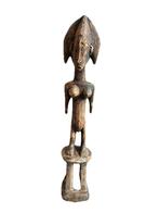 Afrikaanse Oude Dogon figuur – houten beeld op stoel, 72 cm, Verzenden