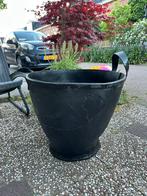 Grote zwarte rubberen mand, Ophalen of Verzenden, Zo goed als nieuw, Rond, Riet