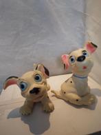 vintage Disney 101 dalmatiers rubber knijp / piep figuren, Ophalen of Verzenden, Overige figuren, Gebruikt, Beeldje of Figuurtje