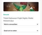 Walibi fright nights 5 oktober, Tickets en Kaartjes, Eén persoon, Oktober