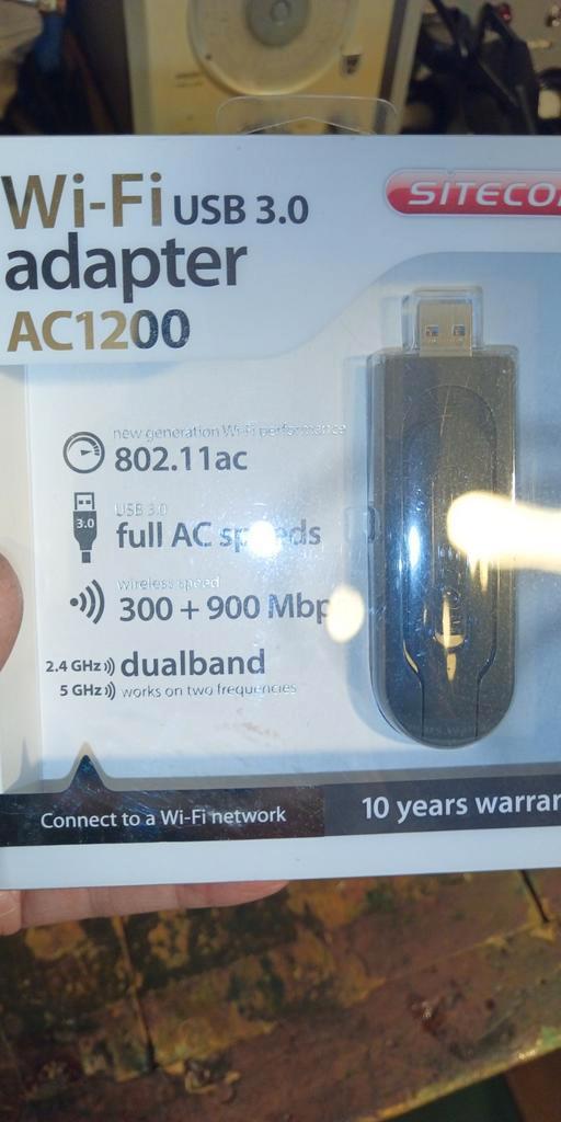 Nieuwe WiFi USB Adapter 3.0 AC1200 Dual Band, Computers en Software, WiFi-versterkers, Nieuw, Ophalen of Verzenden