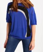 Benetton oversized wollen trui korte mouw kobalt blauw S, Blauw, Benetton, Nieuw, Ophalen of Verzenden