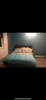 Boxspring 160 breed, Ophalen, Zo goed als nieuw, Tweepersoons, 160 cm