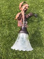 Vintage metalen wandlamp!, Verzenden