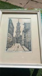 Pentekening Westertoren Amsterdam/ N. Wijtboer, Antiek en Kunst, Ophalen of Verzenden