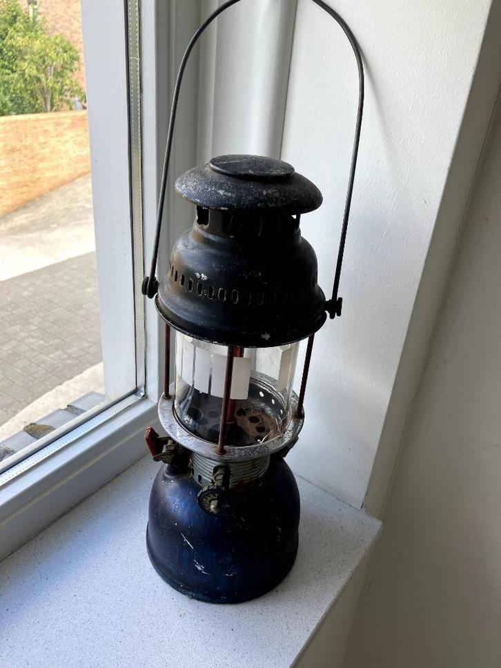 Redheart stormlamp visserslamp druklamp kerosinelamp., Antiek en Kunst, Antiek | Lampen, Ophalen of Verzenden