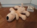 Tiamo hond knuffel crème liggend z'n 28 cm lang, Ophalen, Zo goed als nieuw, Hond