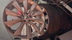 Tesla Turbine velgen 21 inch 4x met 3 redelijke banden, Auto-onderdelen, Banden en Velgen, Ophalen, Gebruikt, Velg(en), 21 inch