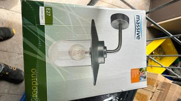 Massive rvs buitenlampen nieuw 3 stuks beschikbaar voor biedingen