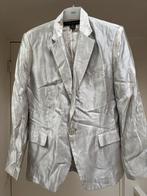 Zilverkleurig Ralph Lauren zijden jasje, Kleding | Dames, Jasjes, Kostuums en Pakken, Maat 38/40 (M), Overige kleuren, Ophalen of Verzenden