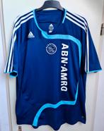 Ajax shirt 2007 / 2008 uitshirt donkerblauw lichtblauw XXL, Groter dan maat XL, Ophalen, Gebruikt, Shirt