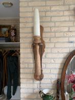 Antieke wandkandelaar, Ophalen, Gebruikt, Hout, 50 tot 75 cm