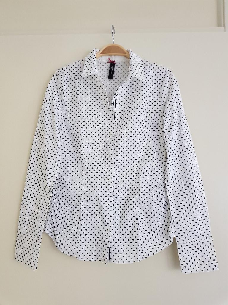 Blouse voor dames -- maat 34 / XS (1) -- Marc Cain (nieuw!), Wit, Nieuw, Marc Cain / marc-cain, Ophalen of Verzenden