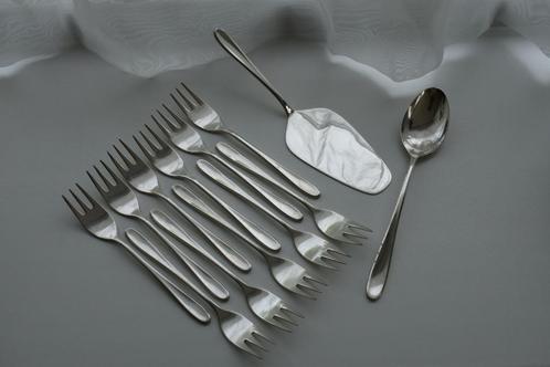 Gero 100 Invitation 246 messen fruit lepel & Hollandia plate, Antiek en Kunst, Antiek | Bestek, Ophalen of Verzenden