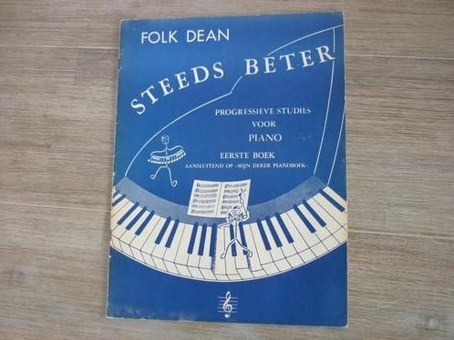 Folk Dean: Steeds beter -1e boek progressieve studies -piano, Muziek en Instrumenten, Bladmuziek, Gebruikt, Les of Cursus, Populair
