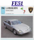 Fe51 autokaart lamborghini flying star ll ( 1966, Ophalen of Verzenden, Zo goed als nieuw, Auto's