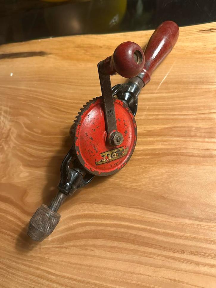 Antieke Handboor - Decoratief & Functioneel, Antiek en Kunst, Antiek | Gereedschap en Instrumenten, Ophalen of Verzenden