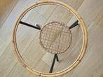 Vintage ronde Rohé Noordwolde bijzettafel, Huis en Inrichting, Minder dan 55 cm, Gebruikt, Hout, Ophalen