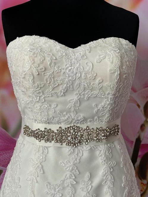 Nieuwe strass riem handwerk ivoren riem., Kleding | Dames, Trouwkleding en Trouwaccessoires, Nieuw, Accessoires, Overige kleuren