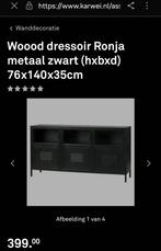Woood dressoir Ronja metaal zwart, Ophalen, Zo goed als nieuw, 25 tot 50 cm, Metaal