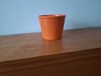 Oranje Bloempotje, Gebruikt, Rond, Binnen, Ophalen of Verzenden