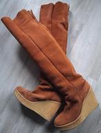 Echte vintage '70s (overknee) boots, gevoerd!, Kleding | Dames, Schoenen, Hoge laarzen, Bruin, Ophalen of Verzenden, Onbekend