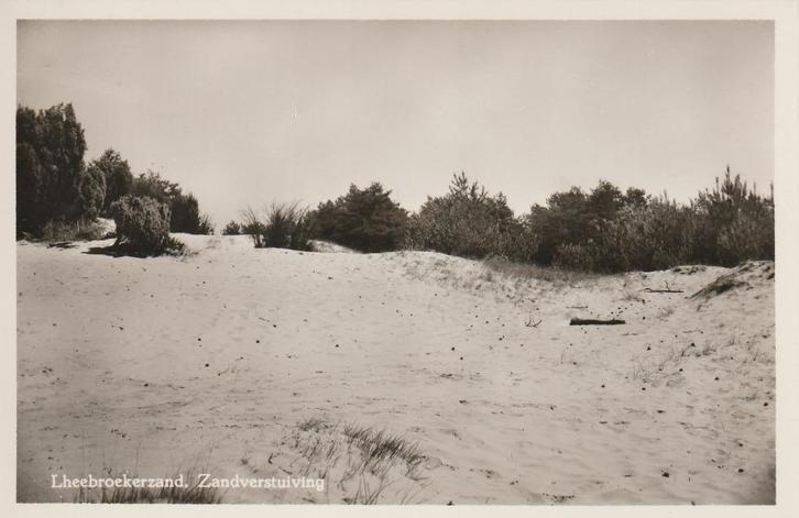LHEEBROEK Lheebroekerzand Zandverstuiving, Verzamelen, Ansichtkaarten | Nederland, Ongelopen, Drenthe, 1940 tot 1960, Verzenden