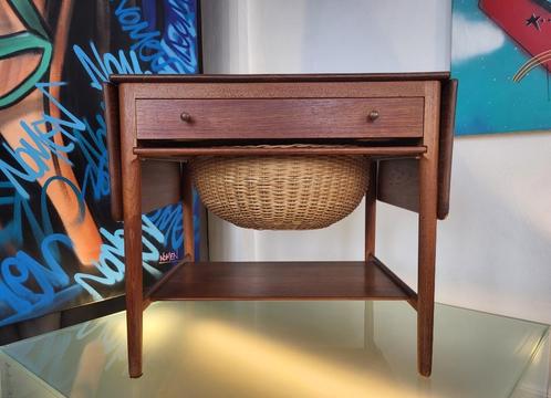 Naaitafel AT33 | Hans Wegner | Andreas Tuck, Huis en Inrichting, Tafels | Sidetables, Gebruikt, 50 tot 75 cm, 100 tot 150 cm, Rechthoekig