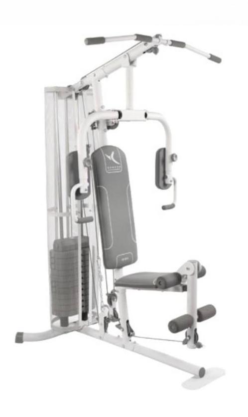 Hometrainer | Domyos HG 60-3 Multigym (zwart), Sport en Fitness, Fitnessapparatuur, Zo goed als nieuw, Krachtstation, Armen, Benen