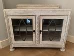 Vintage kastje met glazen deuren, Ophalen of Verzenden