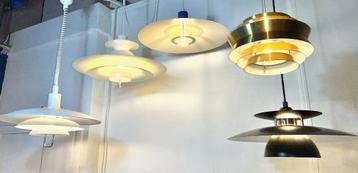 diverse vintage schalenlampen Scandinavisch design beschikbaar voor biedingen