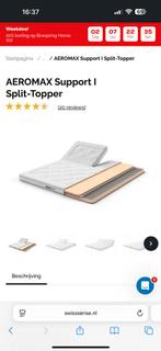 Aeromax support split topper 180x200 zgan swiss sens, Ophalen of Verzenden, Zo goed als nieuw, Tweepersoons, 180 cm