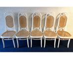 5 VINTAGE THONET/MICHAEL THONET STOELEN # 17 207R LONG JOHN, Huis en Inrichting, Stoelen, Ophalen, Gebruikt, Wit, THONET