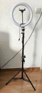 LED ringlamp met statief, Ophalen, Gebruikt, Lamp of Flitsset