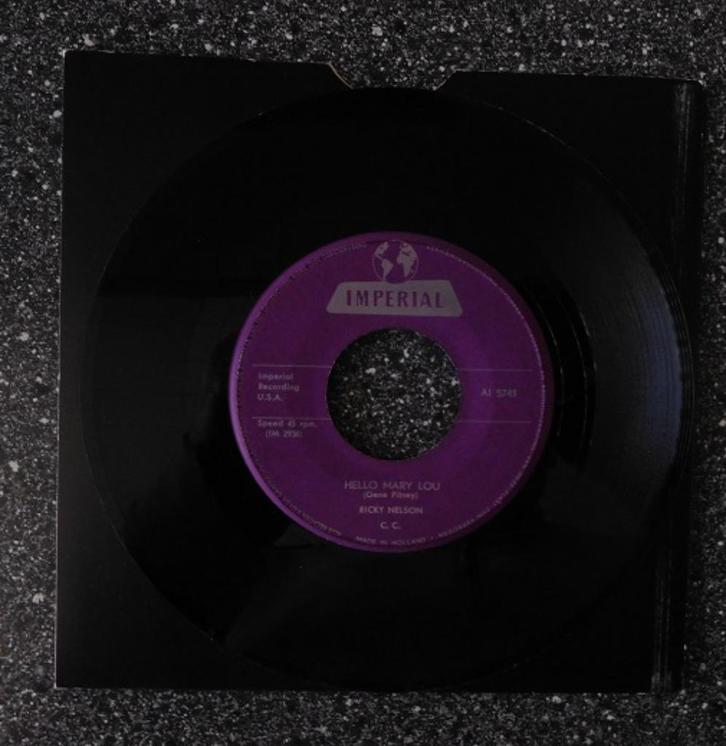 Ricky Nelson - hello Mary Lou & travelin' man (vanaf € 1,50), Cd's en Dvd's, Vinyl Singles, Zo goed als nieuw, Pop, Ophalen of Verzenden