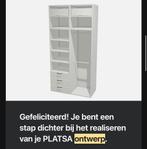 Platsa kledingkast wit, Huis en Inrichting, Ophalen, Kunststof, 100 tot 150 cm, 200 cm of meer